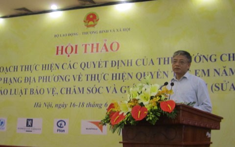 Vietnam announces 2013 rankings in children’s rights implementation - ảnh 2